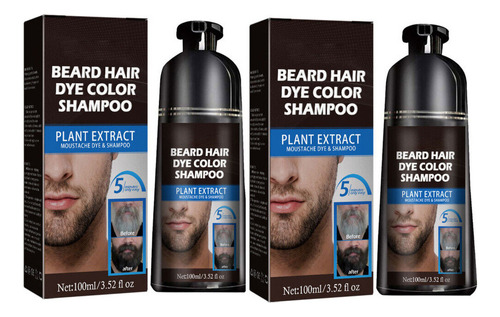 Champú Para Teñir El Cabello Para Barba Para Hombre, 100 Ml*