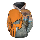 Sudadera Harley Davidson Unisex Con Estampado 3d Tenis