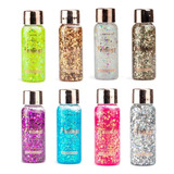 Pack8 Glitter Gel Multiuso Brillo Máximo Cara Cuerpo Cabello