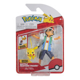 Boneco Pokémon Ash + Pikachu - Sunny Brinquedos