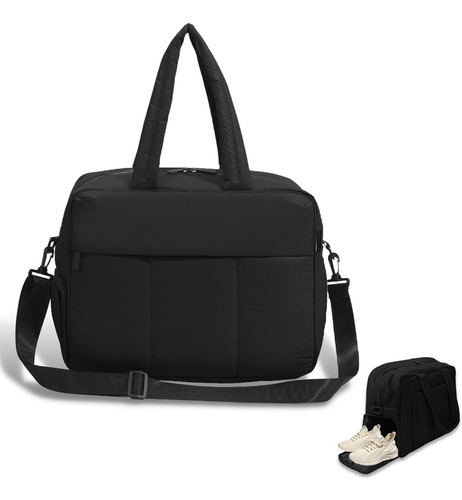 Travel Duffel Bag For Women Men, Puffy Gym Bag Travel