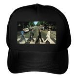 Gorra Negra Beatles Moda Ajustable Trucker Unisex