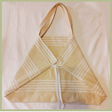 Tote Bag Tusor Rayado Forrado / Playero - Anna D&h