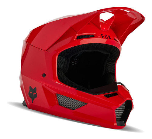 Casco Motocross En V Core, Rojo, Mediano