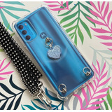 Funda Colgante Strass Dije Para Moto E20/40 E32 G22 G82 G30