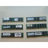 Lote 6 Memorias Ddr Usadas 1 De 512mb Y 5 De 256mb