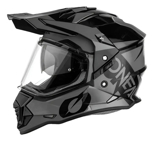 Casco Doble Proposito Moto Oneal Sierra R V.23 Gris\u002F Negro | Meses sin interés