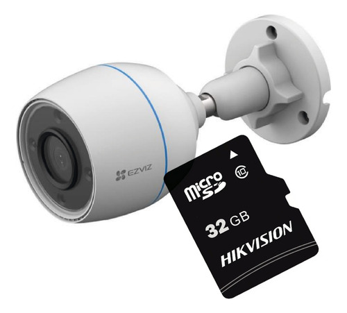 Camara De Seguridad Wifi Exterior 1080p H3c Color Ezviz + Sd