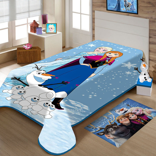 Cobertor Juvenil Jolitex Solteiro 1,50x2,00m Disney Frozen