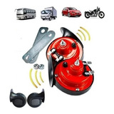 Kit Bocina Caracol + Relay Auto Moto Camioneta 12 Voltios