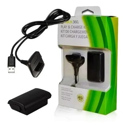 Carregador E Bateria Controle Xbox 360 Feir Fr-302 12000 Mah