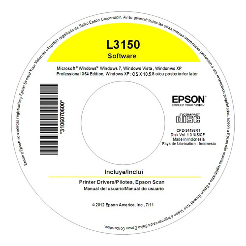 Cd Instalaçao Impressora Epson L3150