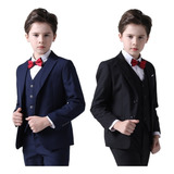 5 Piezas Conjunto Formal Traje Niño Bebe De Fiesta