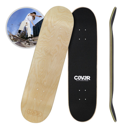 Tabla Deck Patineta Skate 8.0in Blank Maple Lisa Con Lija