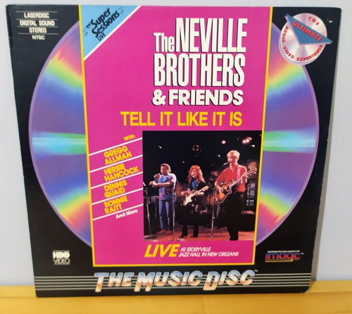 Laser Disc Ld The Neville Brothers - Tell It Like It Is