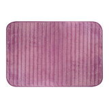 Alfombra Memory De Baño Mullida Antideslizante 40x60cm Lila