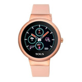 Reloj Tous Activity Rond Touch Acero Ip Correa Silicona Rosa