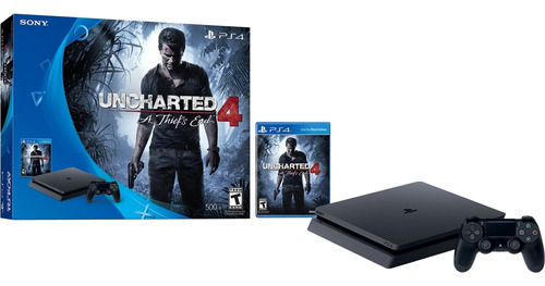 Sony Playstation 4 Slim 500gb Uncharted 4 Bundle Usada