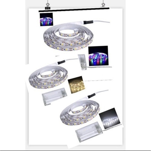 Fio Fita Led Luz 2m 120 Leds Pilha Cordão