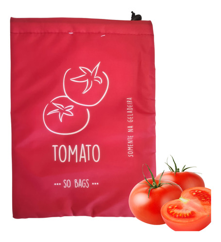 Recipiente Saco Para Conservar Armazenar Tomate Geladeira