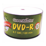 Dvd-r Virgen Green Master Imprimible 4.7gb 16x 50 Unidades