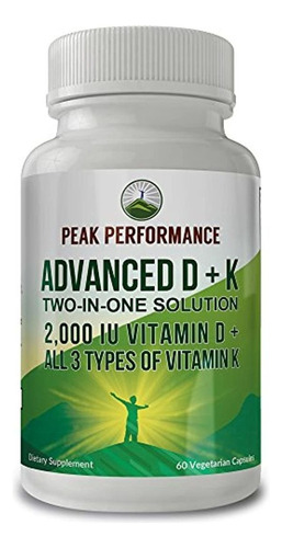 Vitamina D 2000 Ui Avanzada Con Todos  3 Unidads De Vitamina K