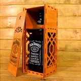 Caja Para Whisky Jack Daniel´s - Mdf / Fibrofacil