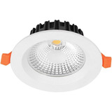 Foco Panel Plafón Led Embutido 10w Redondo Luz Calida Cob