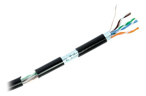 Cable Utp Cat5e Blindado Exterior Negro 305m Cobre Linkedpro