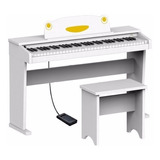 Piano Digital De Niños Ringway Fun1 - Blanco - 61 Teclas