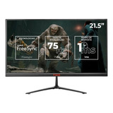 Monitor Gamer Pichau Athen V2l 21.5 Pol, Ips Fhd 1ms 75hz Fs Cor Preto 100v/220v