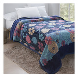 Cobertor Casal Dyuri Jolitex 1,80 X 2,20m Rachel Pesado Cor Amazonas