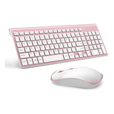 Mouse J Joyaccess, Con Teclado/rosa/inalambricos