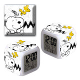 Reloj Despertador Iluminado Snoopy Y Charlie Brown