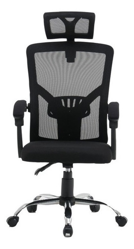 Silla De Escritorio Reclinable Negra - Modelo Ejecutivo