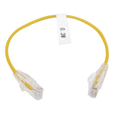 Cable Patch Cord Slim Utp Cat6 30cm Amarillo Rj45 Linkedpro