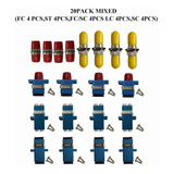Kit Acopladores De Fibra Óptica Para Cables St, Lc, Sc, Fc,