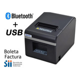 Impresora Térmica 80mm Usb + Bluetooth Para Facturas Y Bole