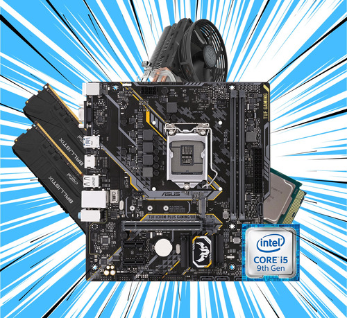 Kit Intel 9° Geração (i5 9400f / 16 Gb Ram / Cpu Fan)