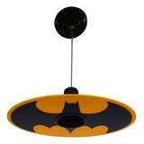 Luminária Pendente Batman Heroi Dc Marvel Quarto Menino Cor Preto 110v/220v