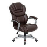 Offex Of-go-901-bn-gg Silla De Oficina Ejecutiva De Cuero