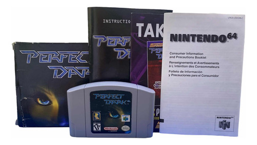 Fita Perfect Dark Original Nintendo 64 Completo Usado