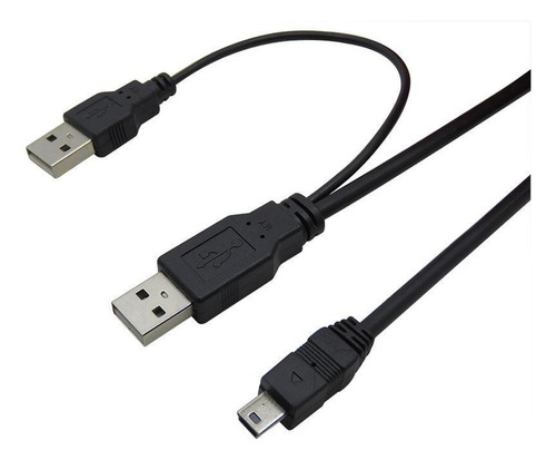 Cable Mini Usb V3 Disco Duro Externo Tipo 'y' Conector 5 Pin