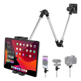 Soporte Pared Tableta Aluminio Ajustable 95cm iPad/iPhone