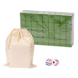 Juego De Mini Mahjong De Viaje, Juego De Mahjong, 24mm Verde