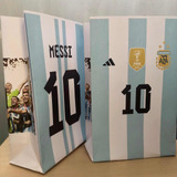 Bolsitas Argentina Campeón Mundial Messi Fútbol X 50 U 