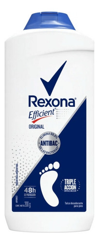 Talco Desodorante Pies Rexona Efficient Antibac 200 Gr Polvo
