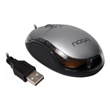 Mouse Noganet Ng-611u Cable Usb 2.0 Luminoso Color Gris