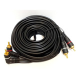 10 Cabos Rca 5 Metros P/ Modulo Banhado A Ouro De Qualidade