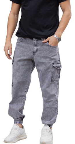 Jeans Hombre Pantalon Jean Cargo Mom Hombre Premium Moda